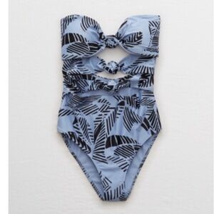 Aerie Triple Knot One Piece Swimsuit Size Small Long